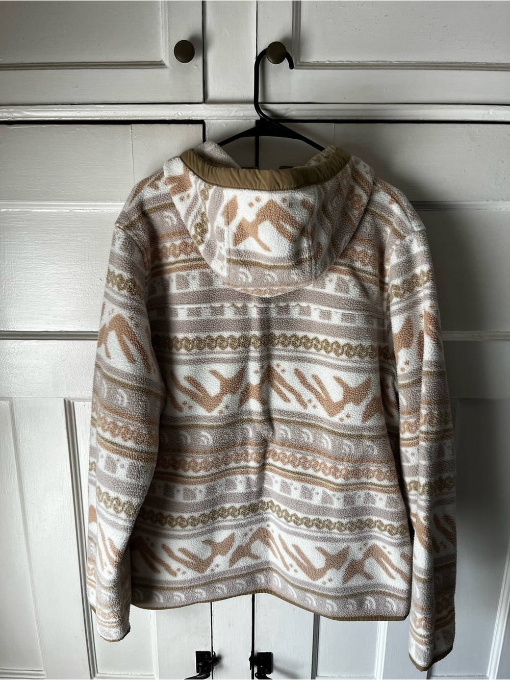 The North Face - Fair Isle Logo Print Fleece Hoodie - Size XL - Picture 2 of 6